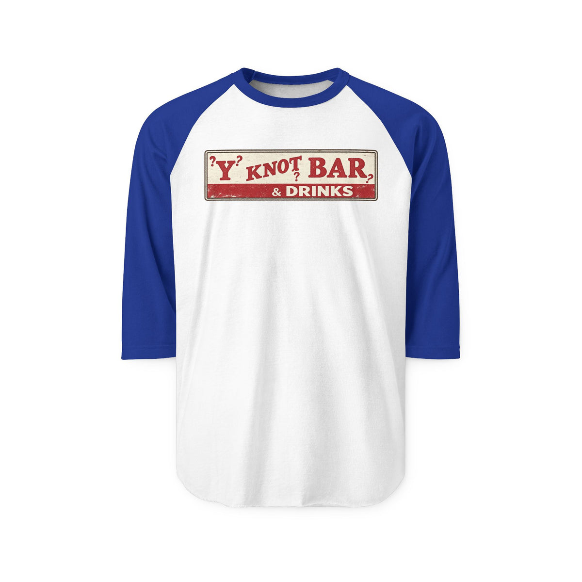 Y NOT BAR and drinks | Retro Baseball Tee