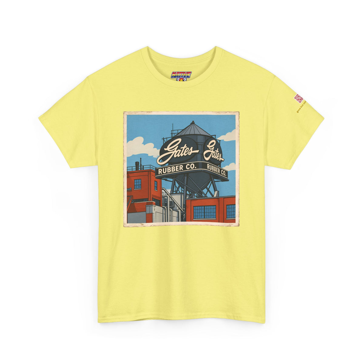 Gates water tower - cartoon style - vintage Denver gear