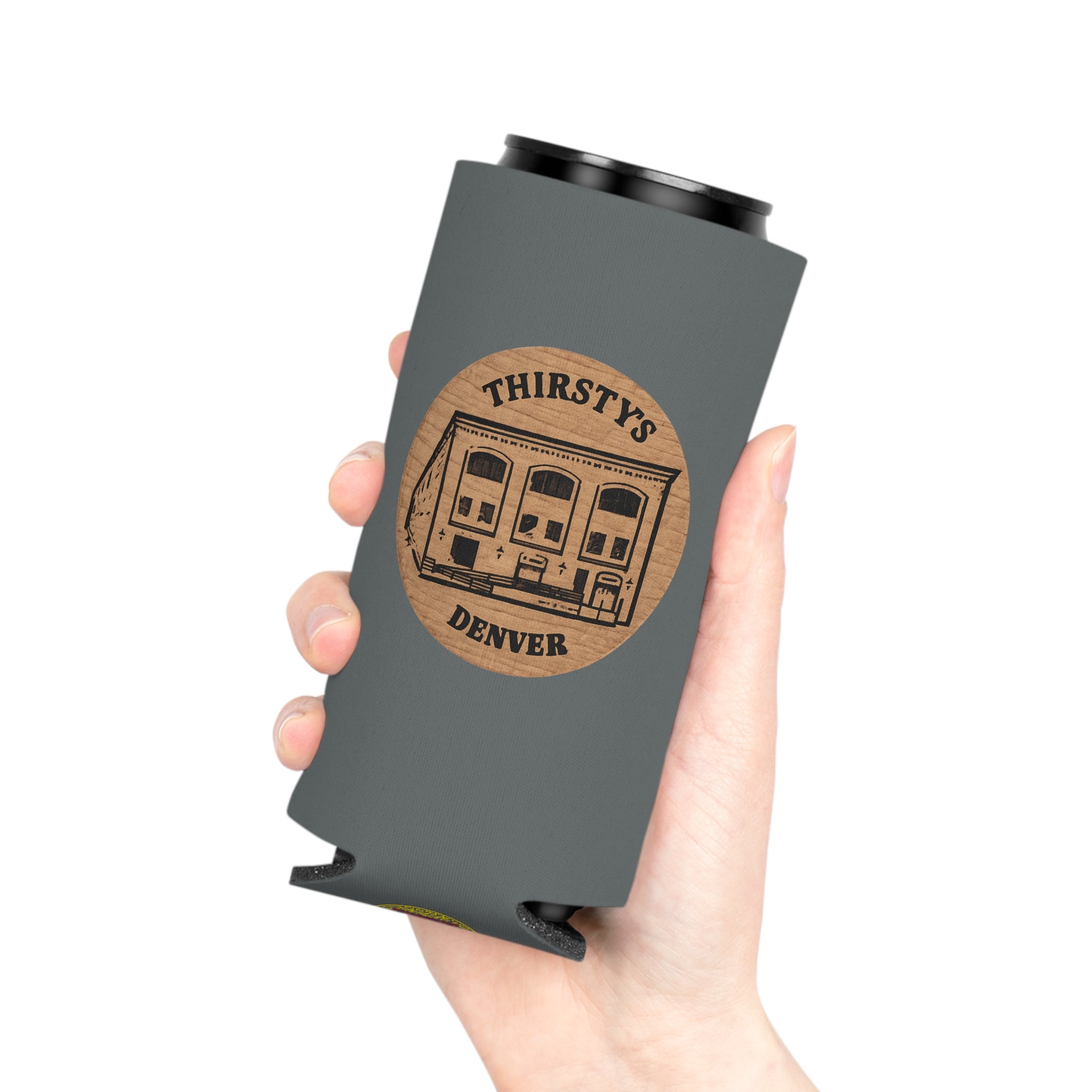 Thirsty’s token Can Cooler - NATIVE303 Vintage Denver