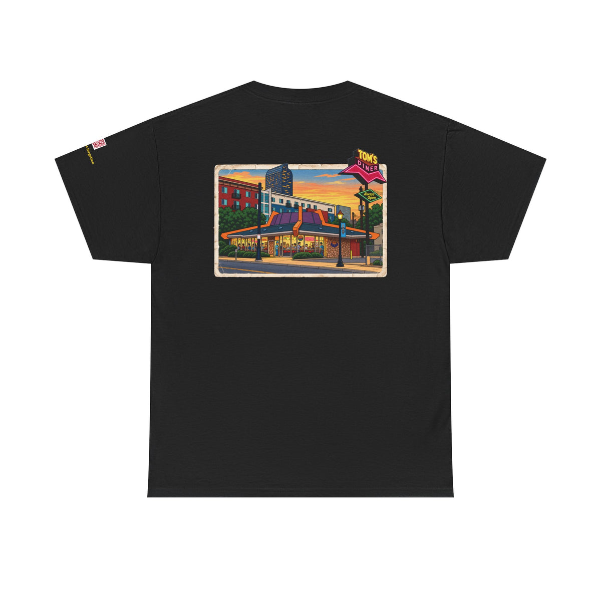 TOM'S DINER cartoon style - vintage Denver gear