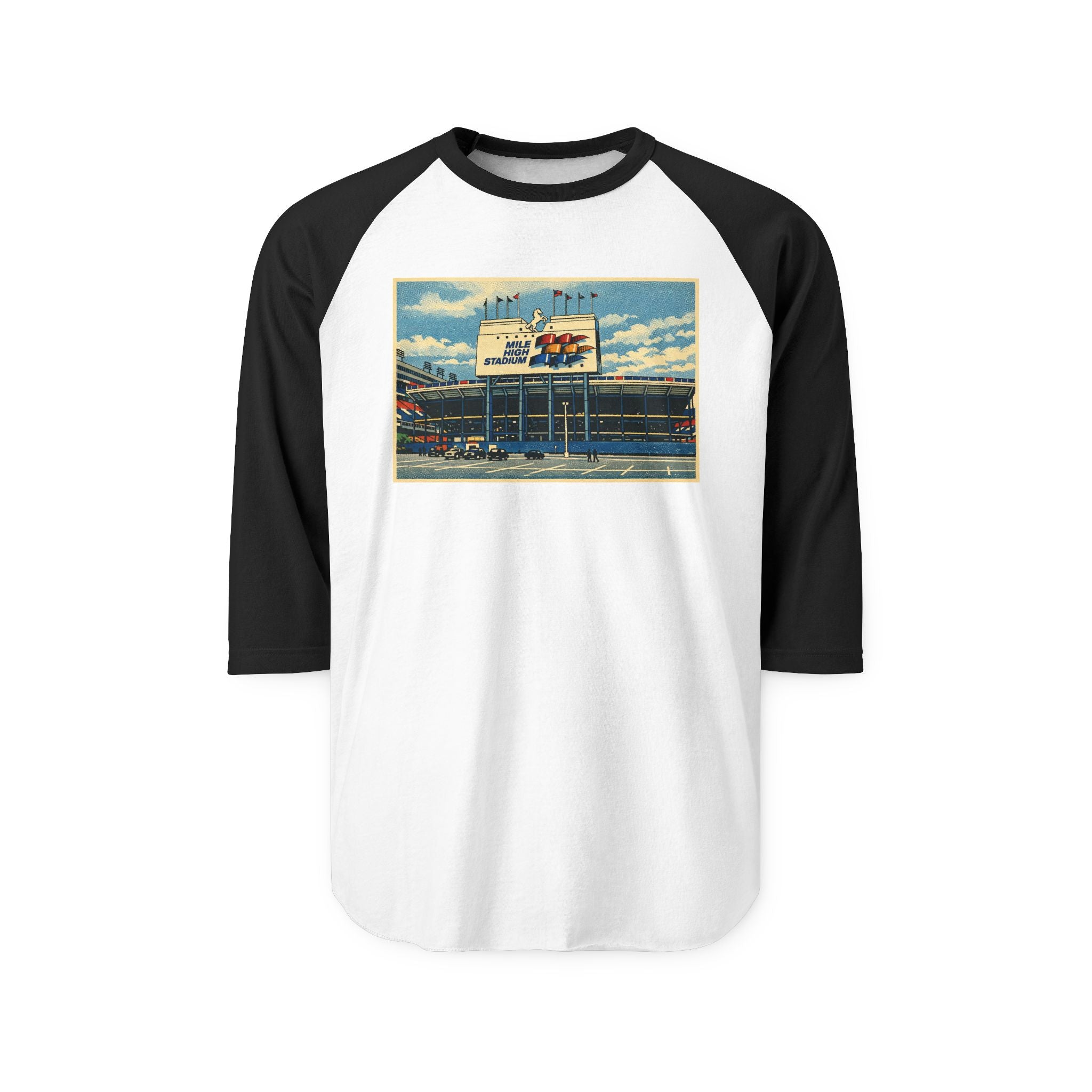 MILE HIGH STADIUM | Retro Baseball Tee