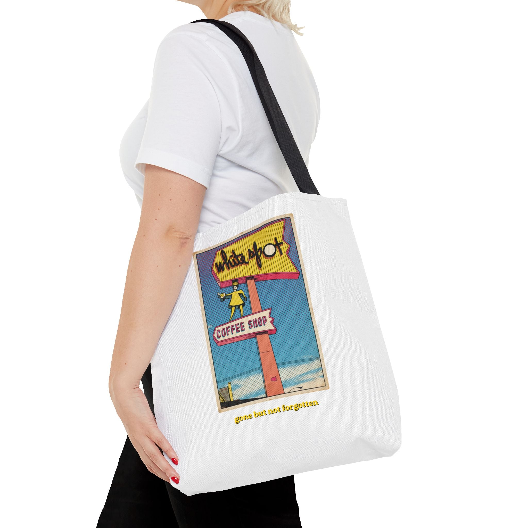 White Spot sign Tote