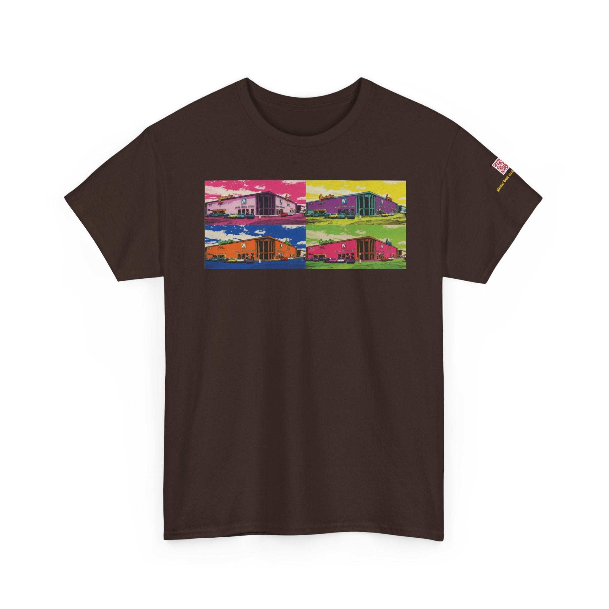 Cinderella City pop-art collage - vintage Denver gear