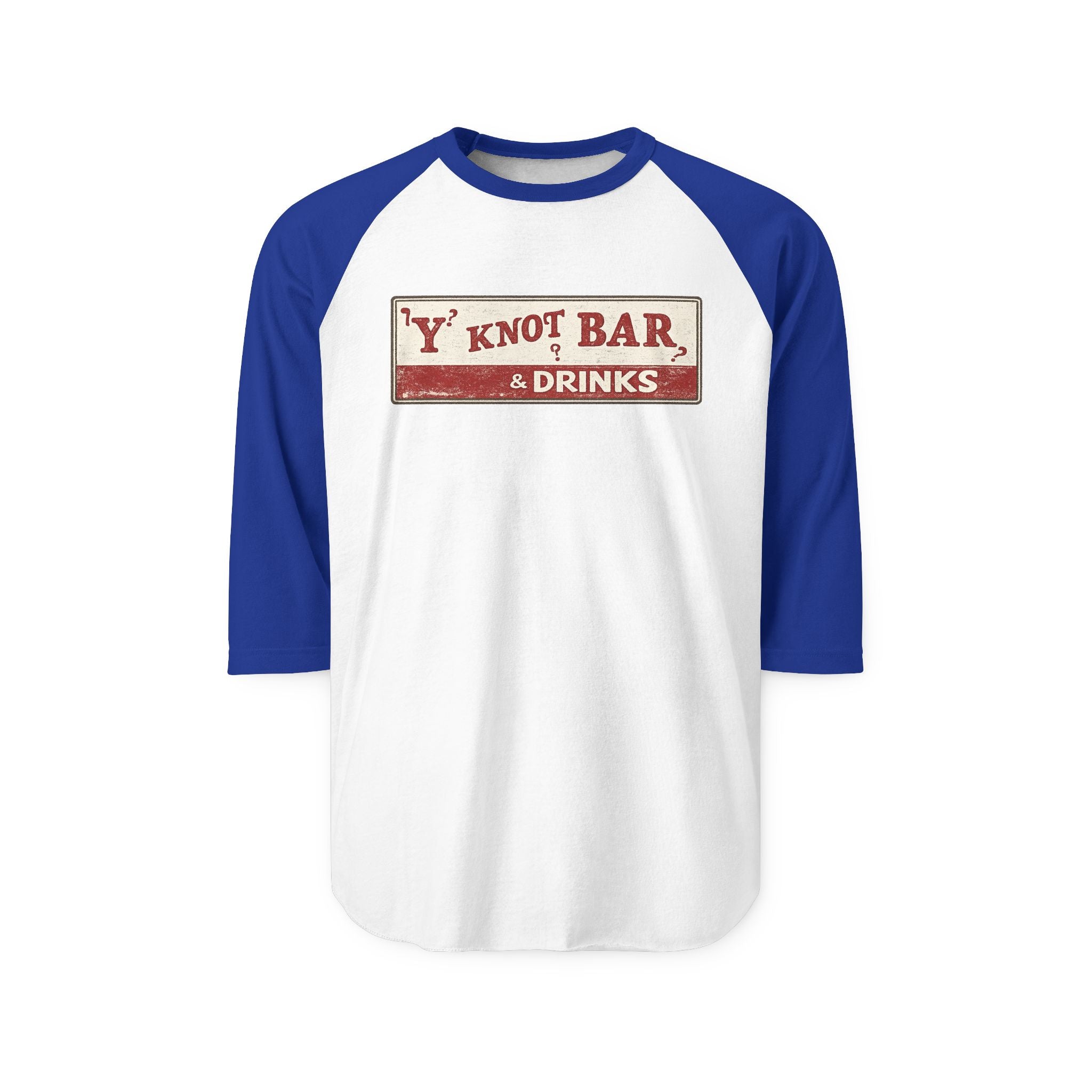 Y NOT BAR and drinks | Retro Baseball Tee