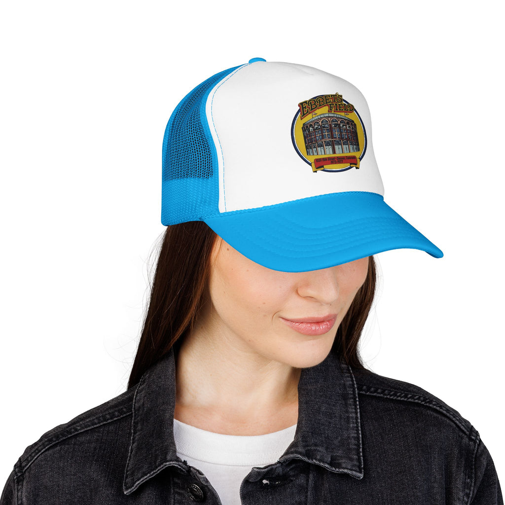 Ebbet's Field Trucker Hat — Vintage Sailboat Foam Cap