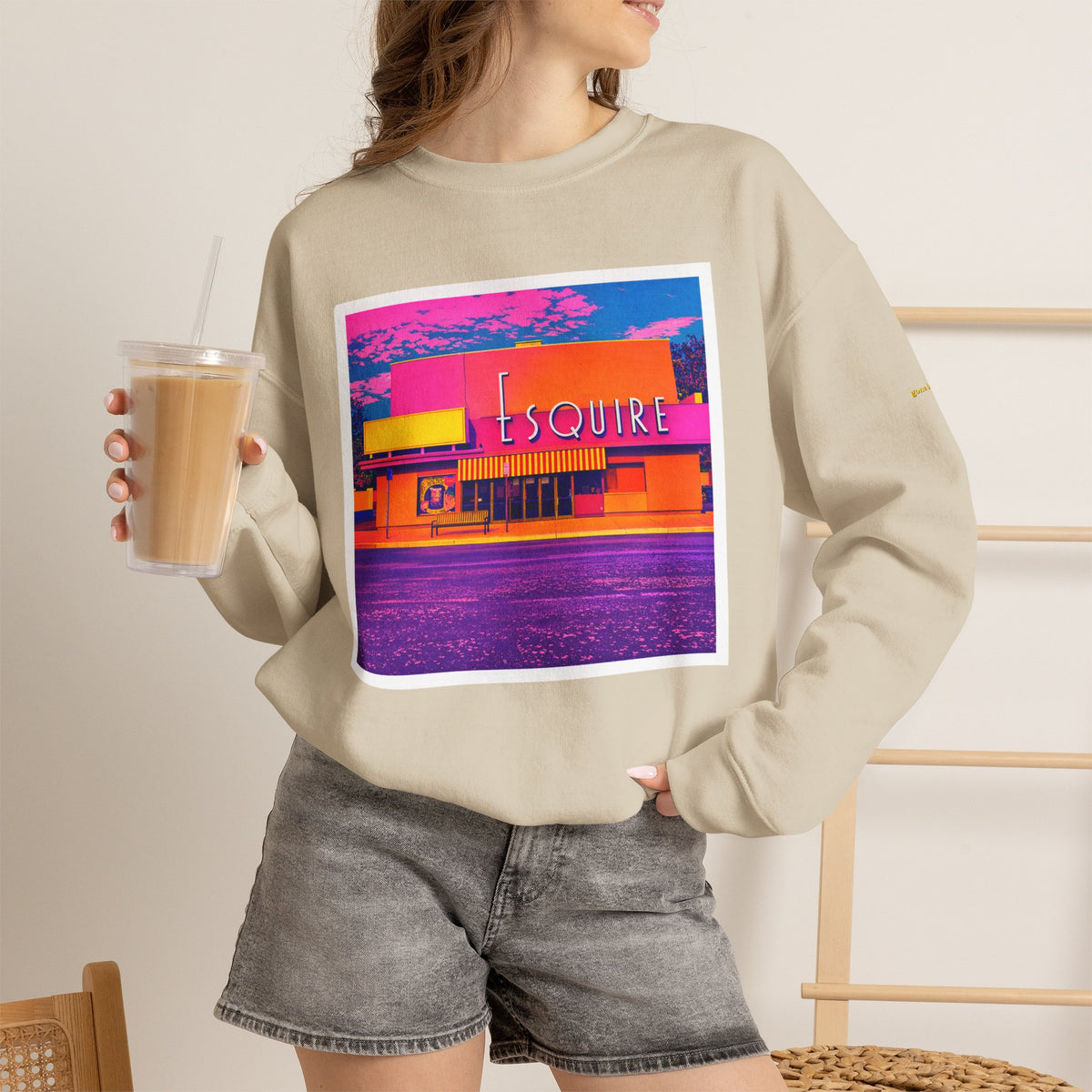 Esquire Theater (pop-art style)| Native303 Sweatshirt