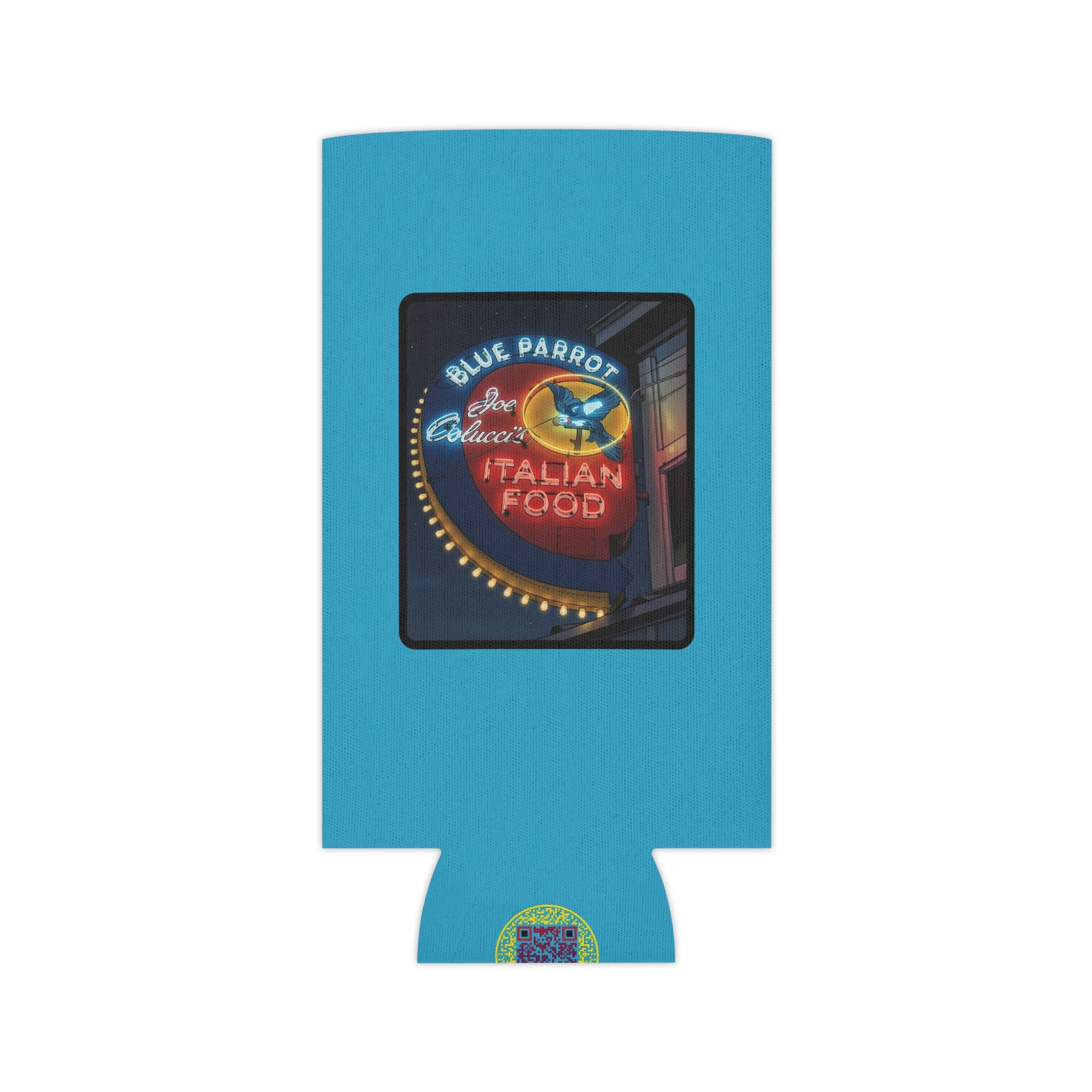 Blue Parrot Can Cooler —  Native303 Vintage Denver