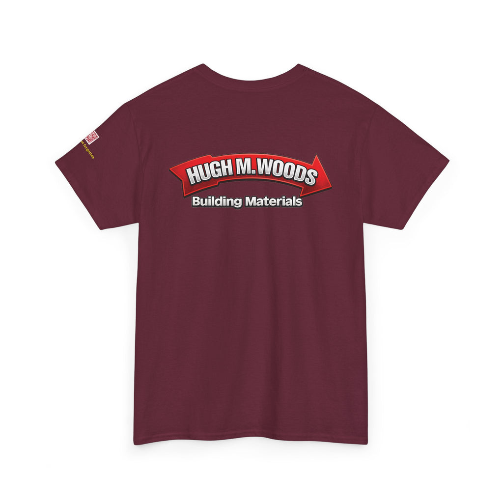 HUGH M WOODS logo - vintage Metro Denver gear