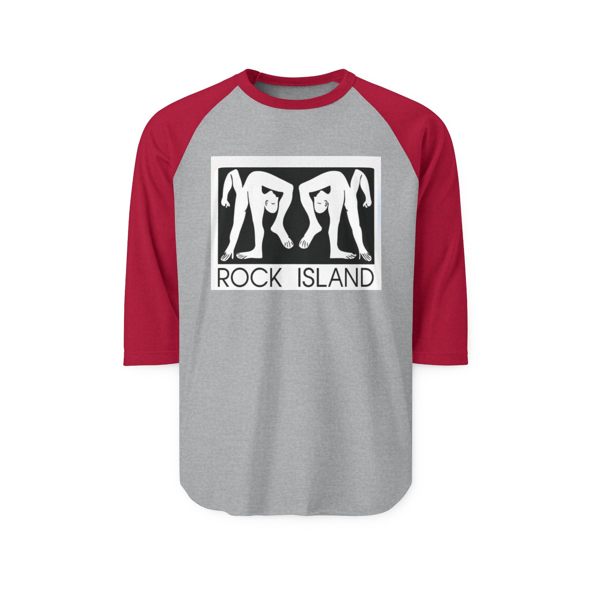 ROCK ISLAND LOGO | vintage Denver Retro Baseball Tee
