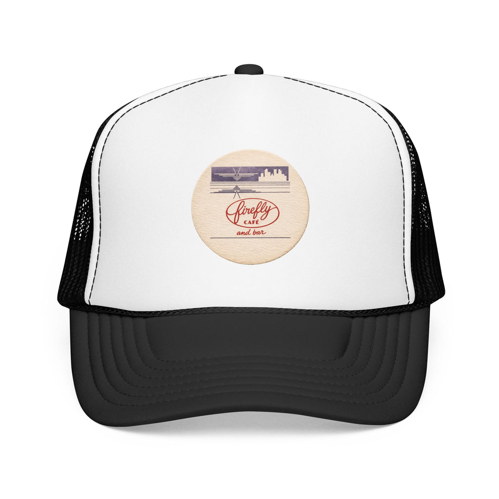 Firefly Cafe and Bar Trucker Hat — Vintage Sailboat Foam Cap