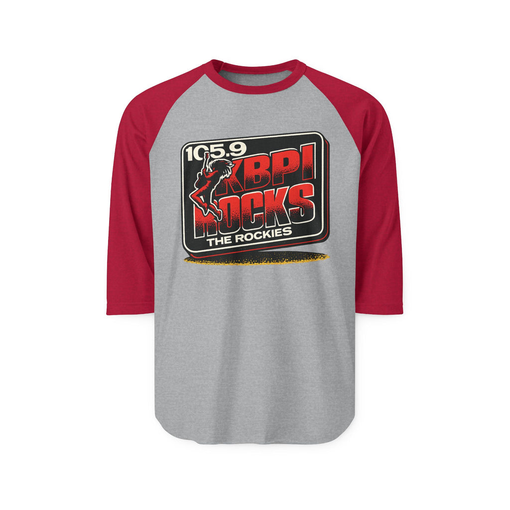 105.9 KBPI ROCKS THE ROCKIES | Retro Baseball Tee