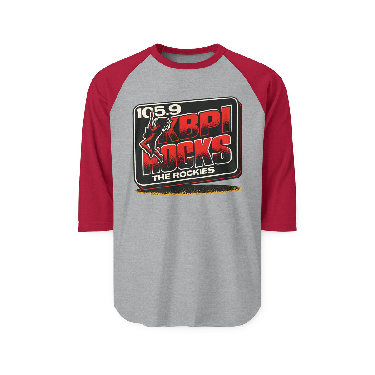 105.9 KBPI ROCKS THE ROCKIES | Retro Baseball Tee