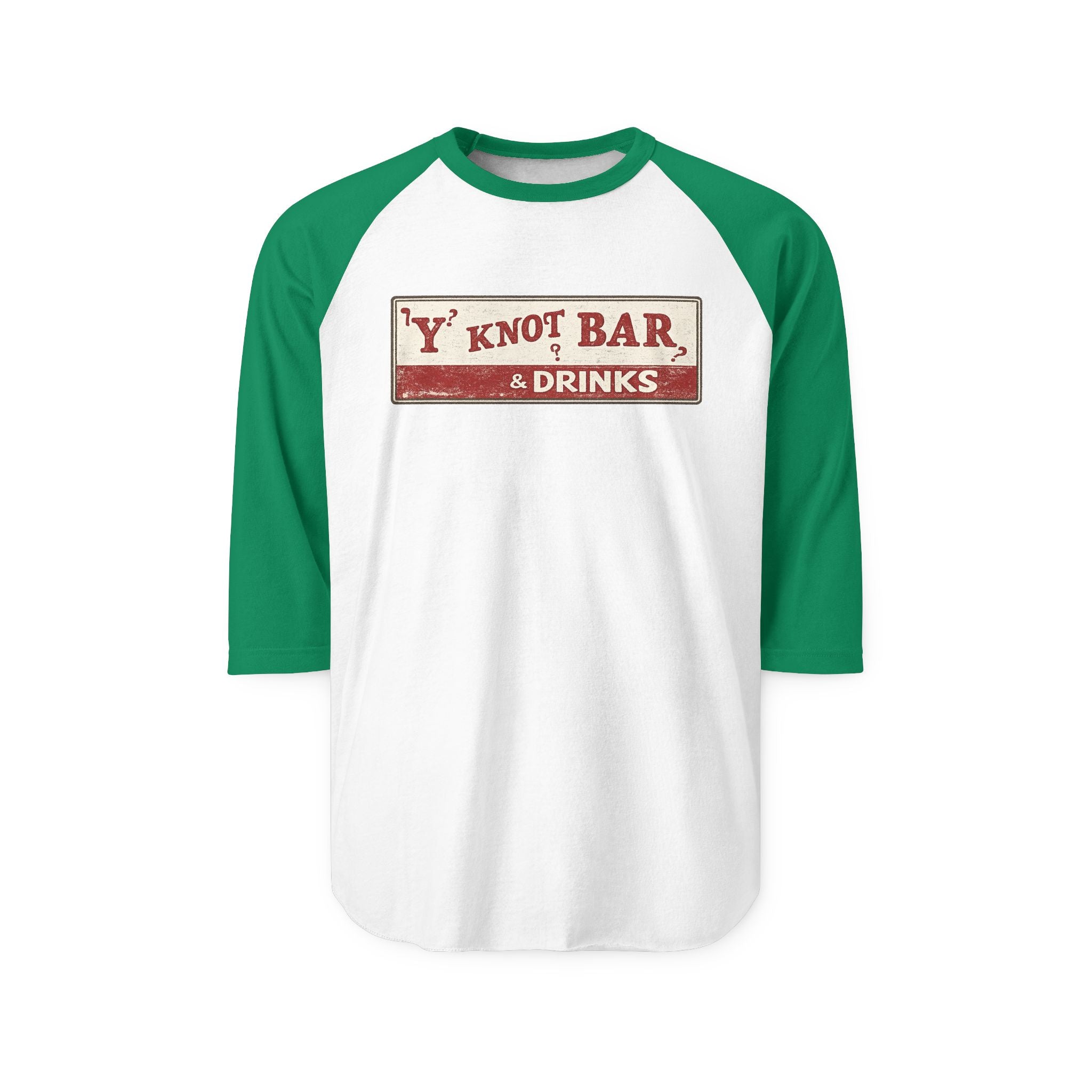 Y NOT BAR and drinks | Retro Baseball Tee