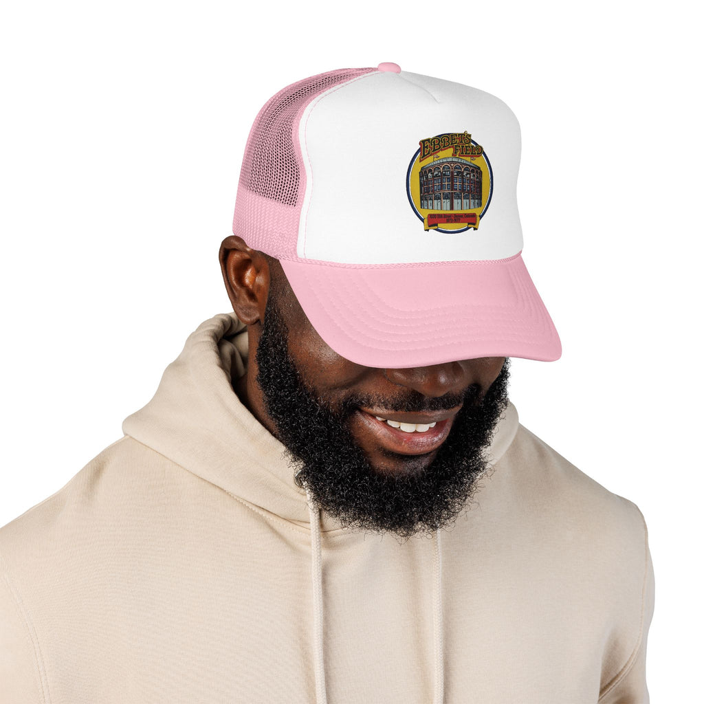 Ebbet's Field Trucker Hat — Vintage Sailboat Foam Cap