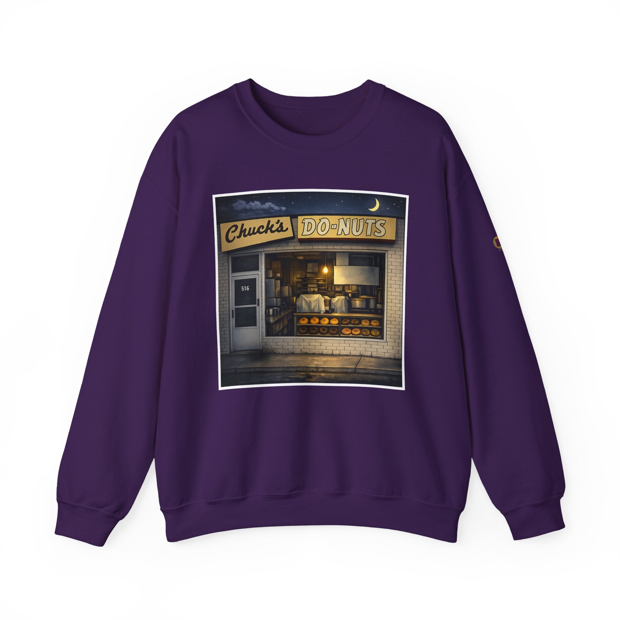 Chuck's Donuts nightscene | Native303 Sweatshirt