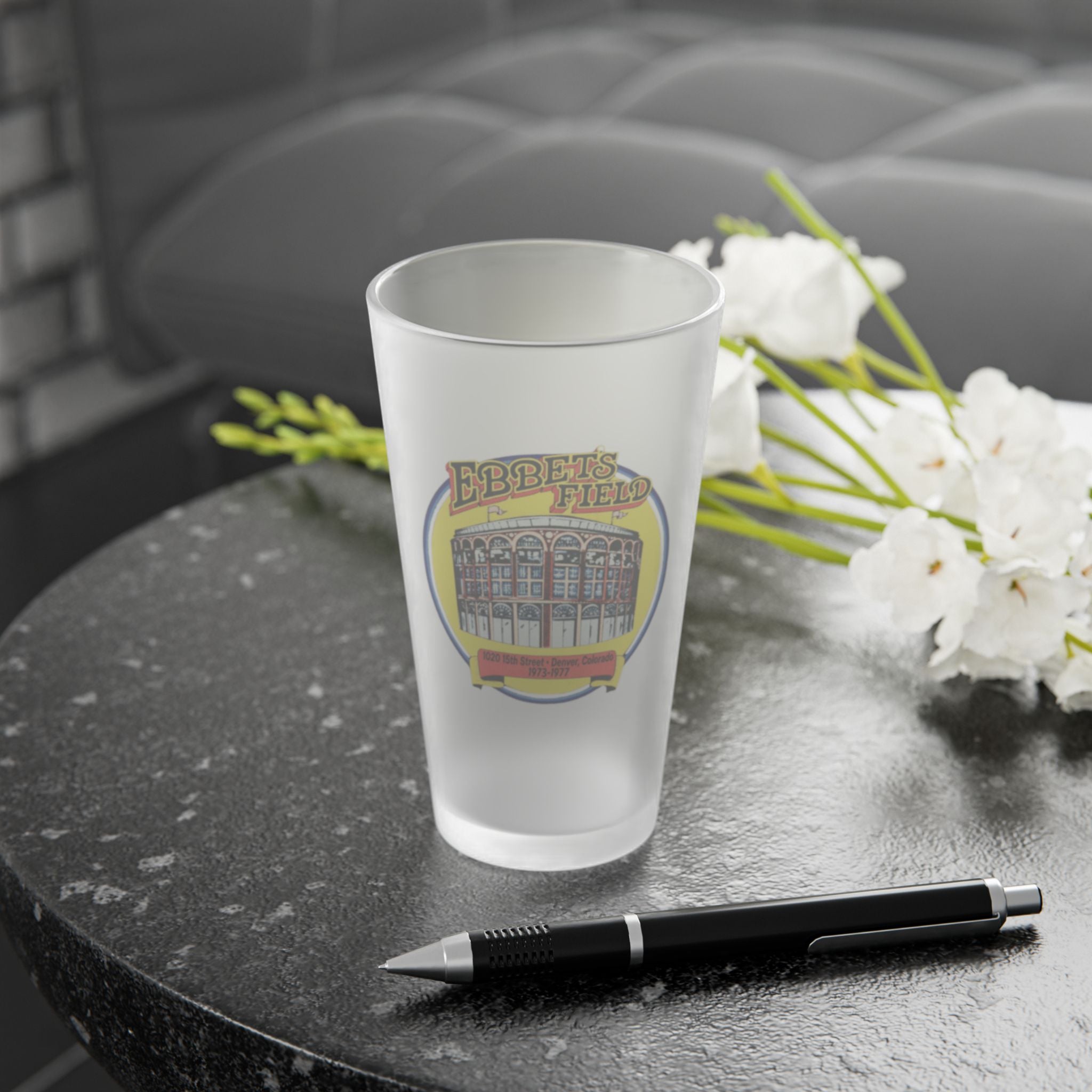 Ebbet’s Field Music Venue - Frosted Pint Glass 16oz