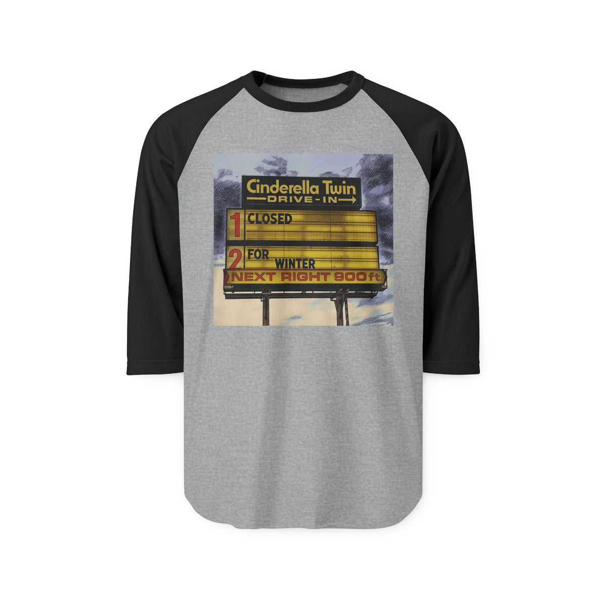 CINDERELLA TWIN DRIVE IN | Retro Baseball Tee