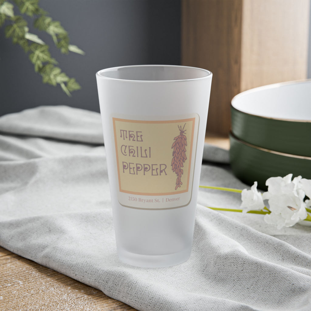 THE CHILI PEPPER | Frosted Pint Glass 16oz