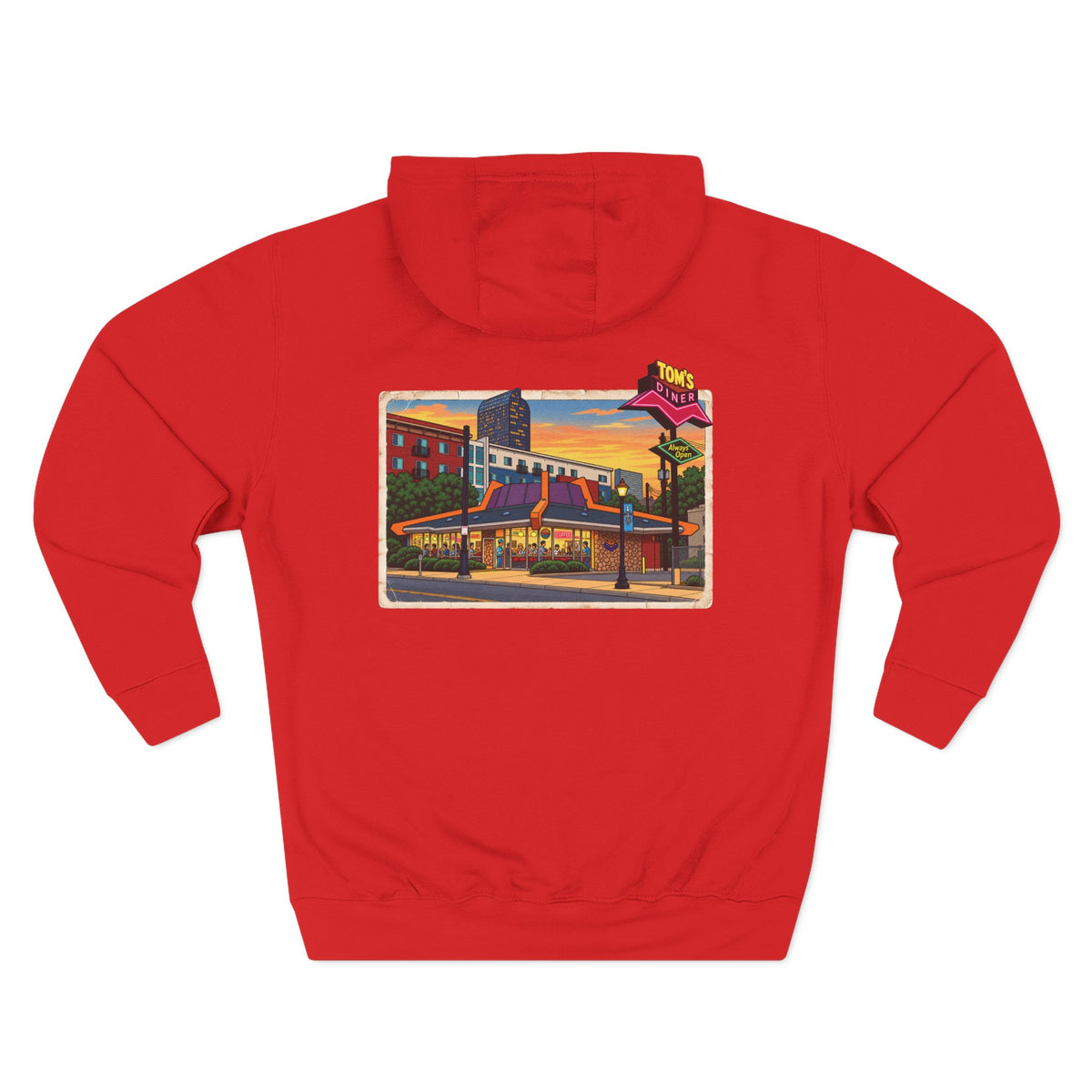 TOM'S DINER cartoon style - Hoodie