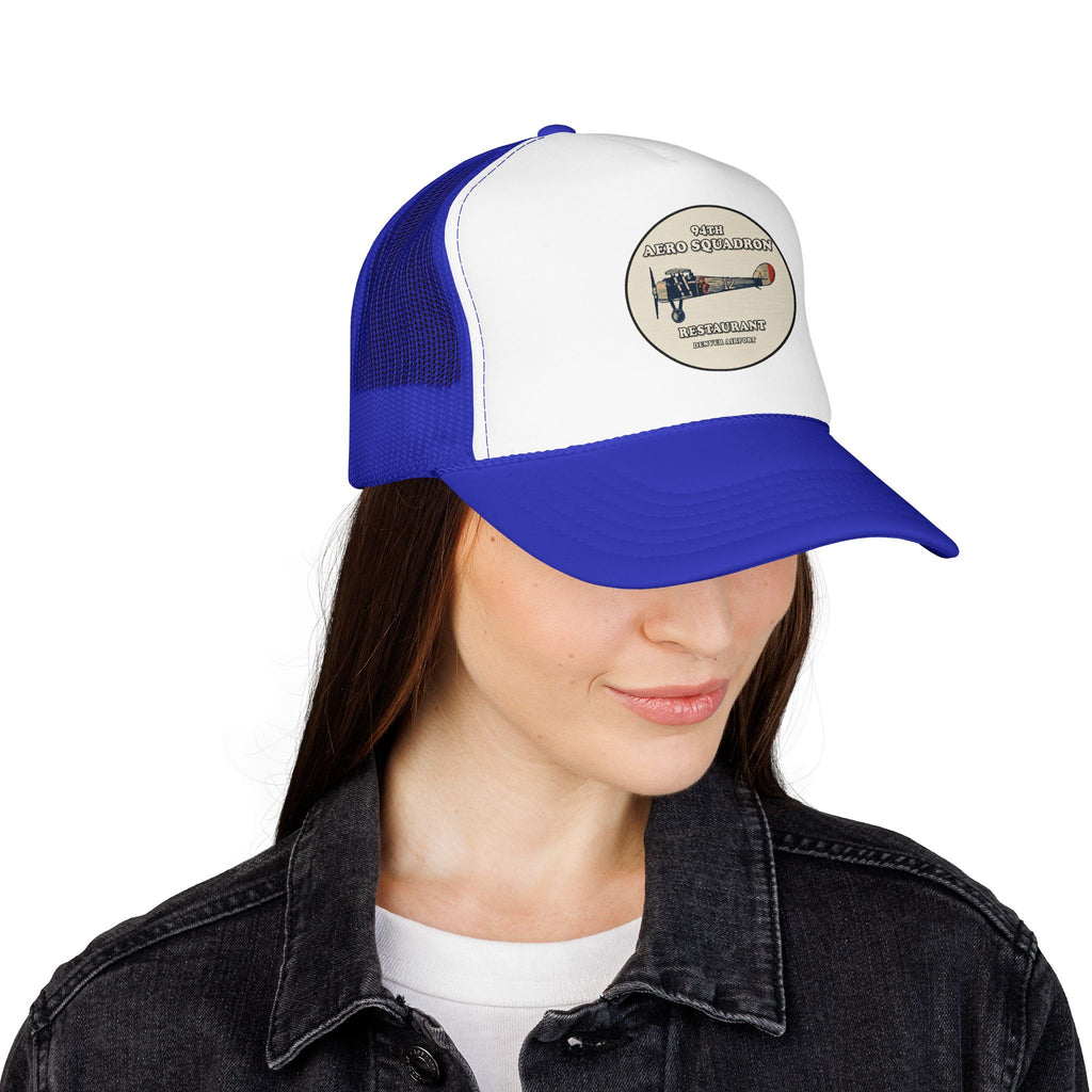 94th Aero Squadron Trucker Hat — Vintage Sailboat Foam Cap