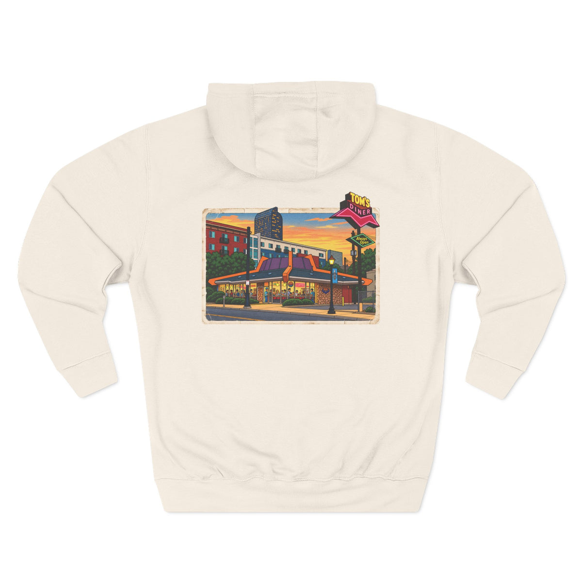 TOM'S DINER cartoon style - Hoodie