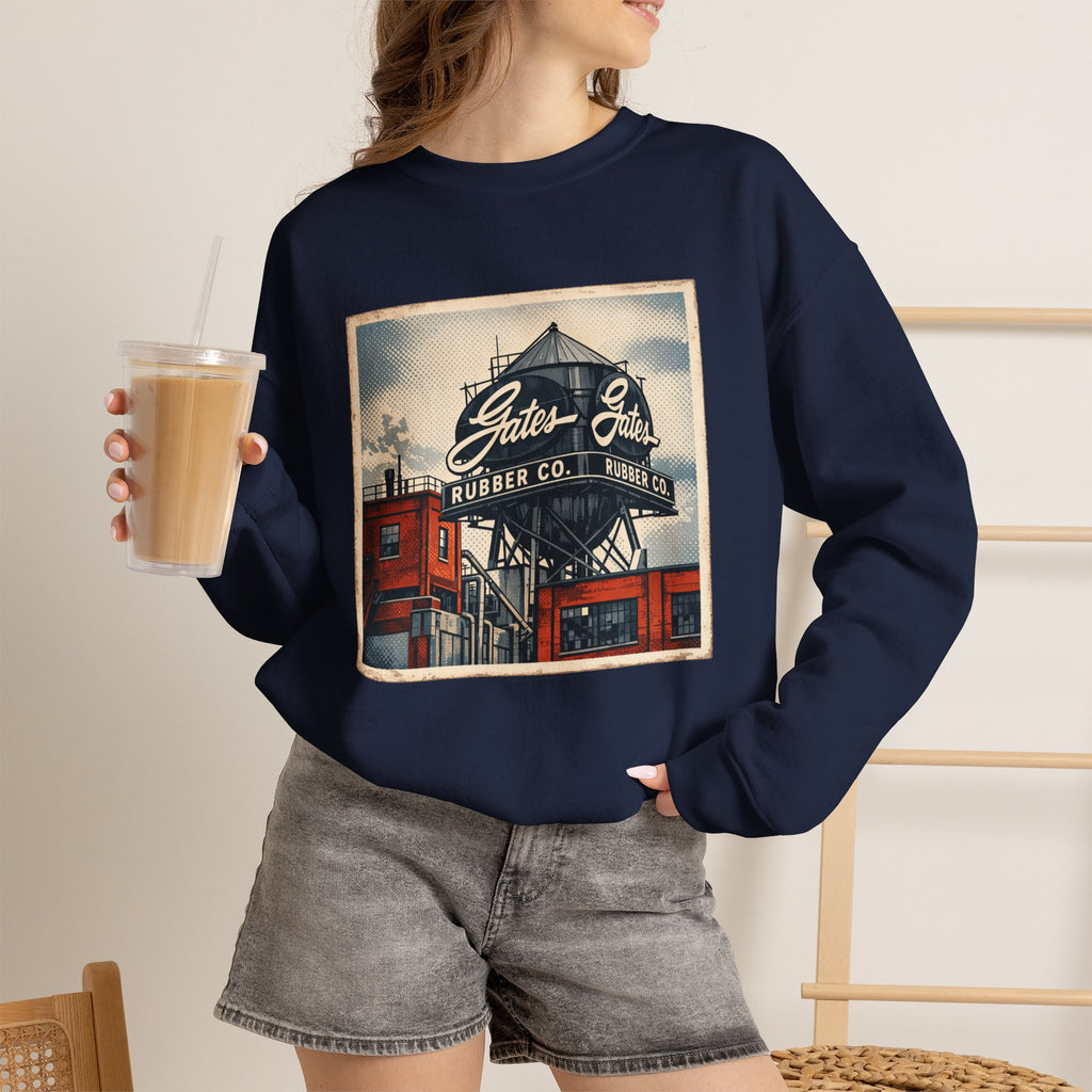 Gate's Rubber Company water tower | Native303 Sweatshirt