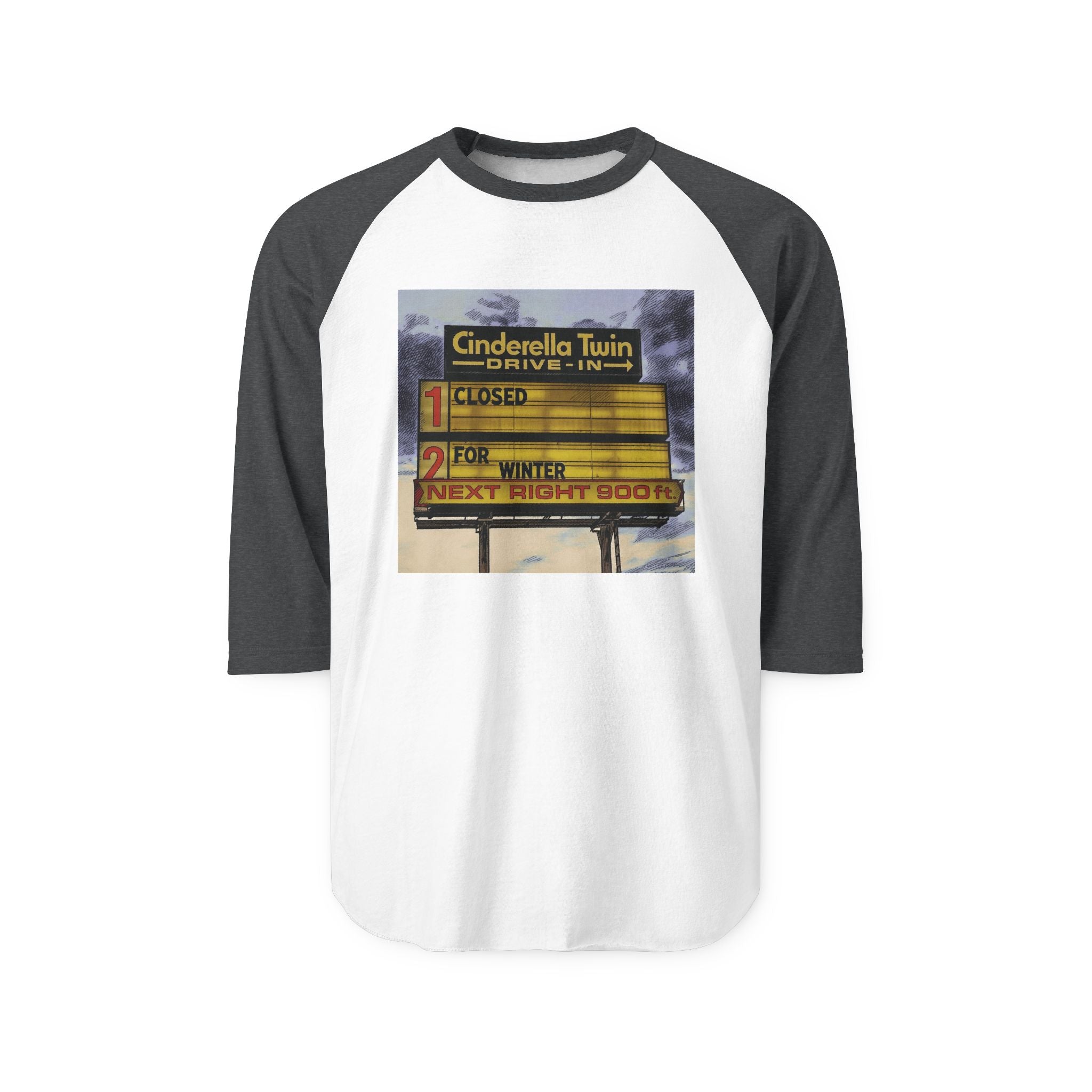 CINDERELLA TWIN DRIVE IN | Retro Baseball Tee