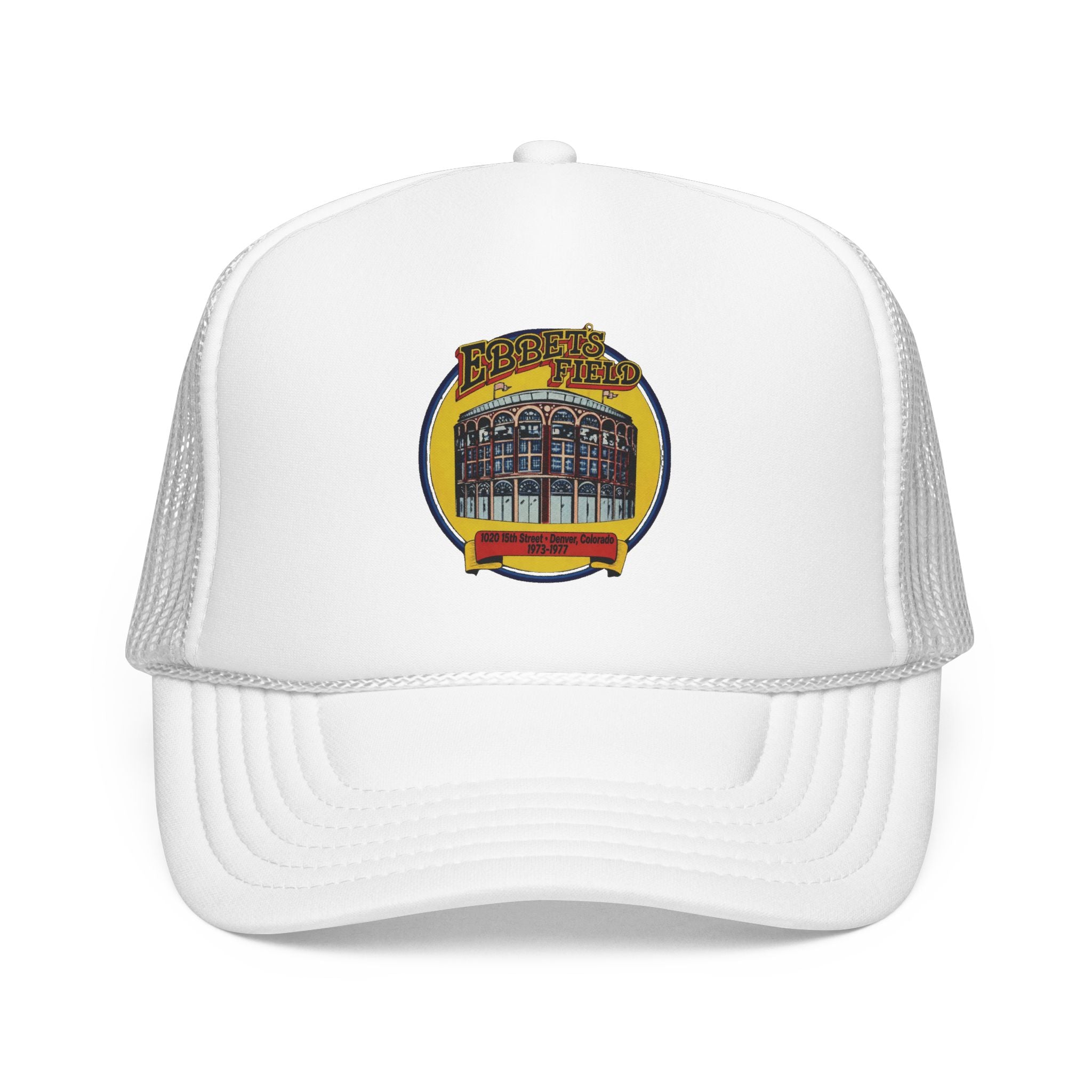 Ebbet's Field Trucker Hat — Vintage Sailboat Foam Cap