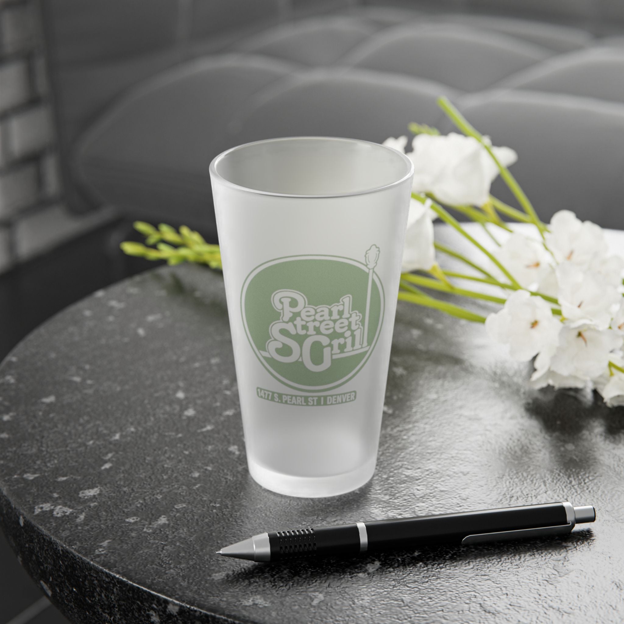 PEARL STREET GRILL | Frosted Pint Glass 16oz