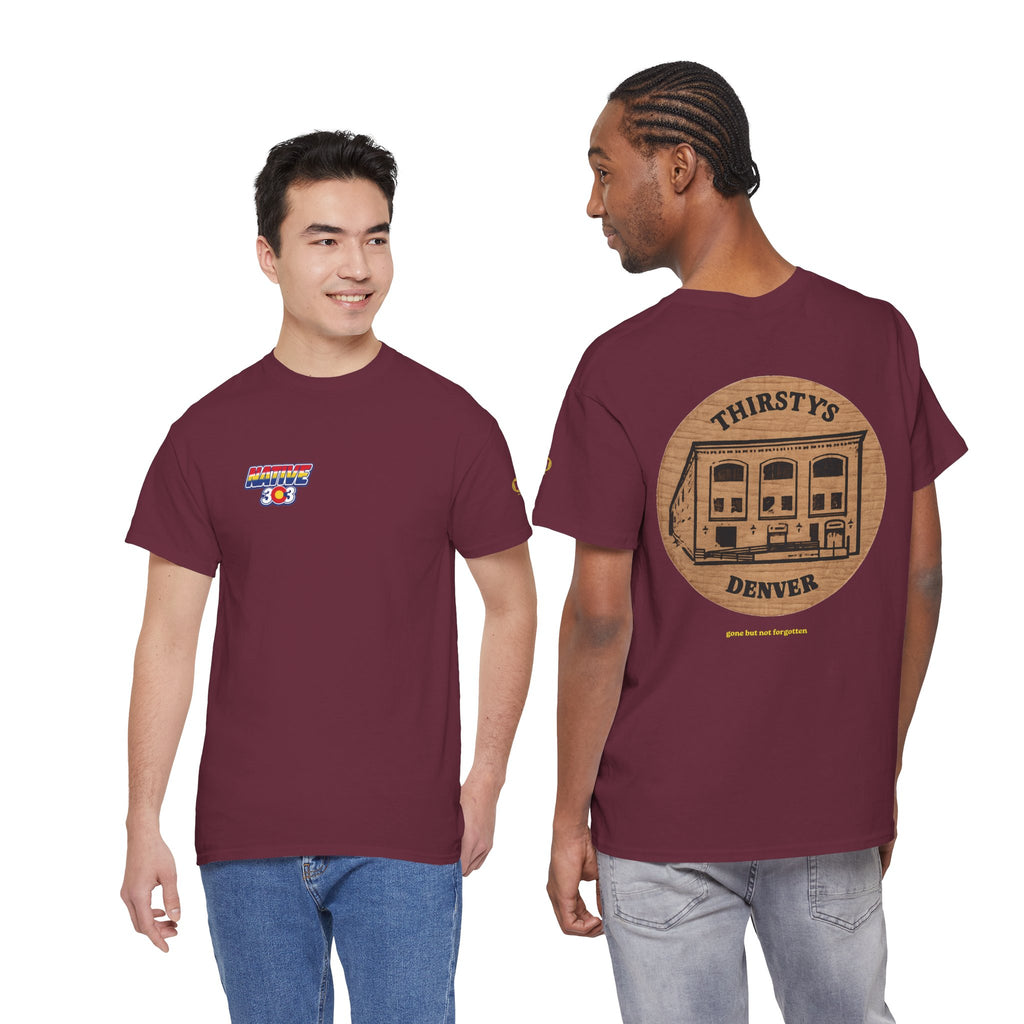 THIRSTY'S token - vintage Denver gear
