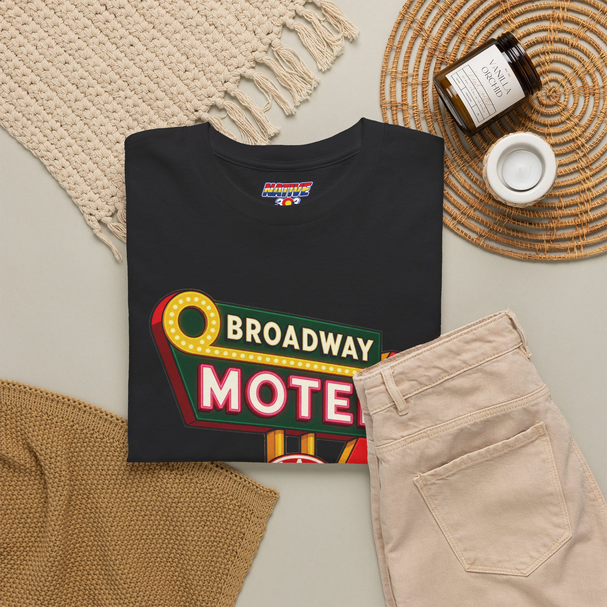 Broadway Motel sign - vintage Denver gear
