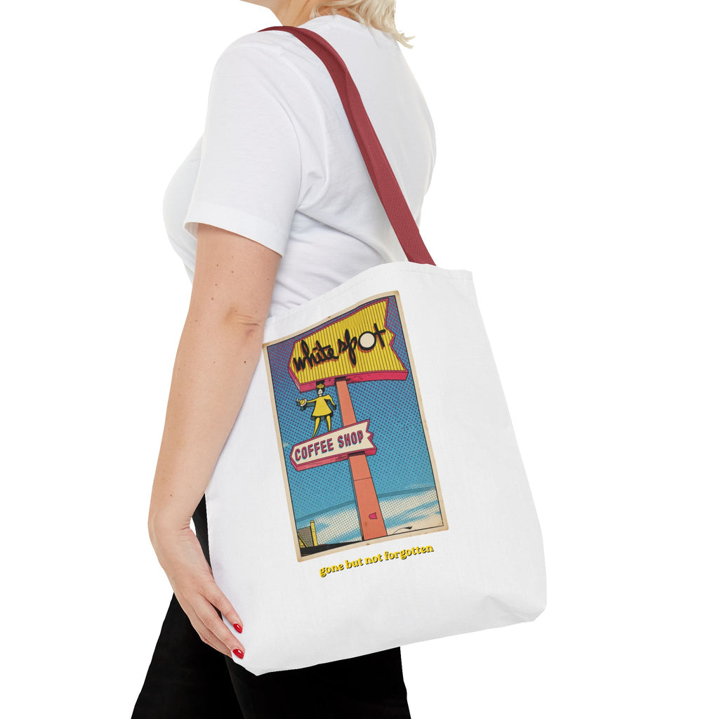 White Spot sign Tote