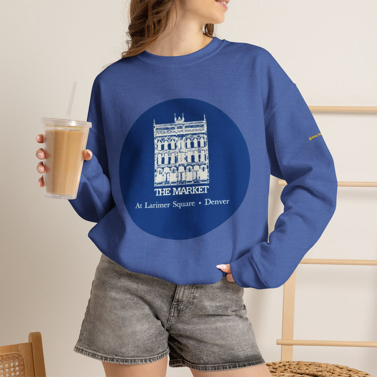 The Market - blue coaster | Native303 Sweatshirt