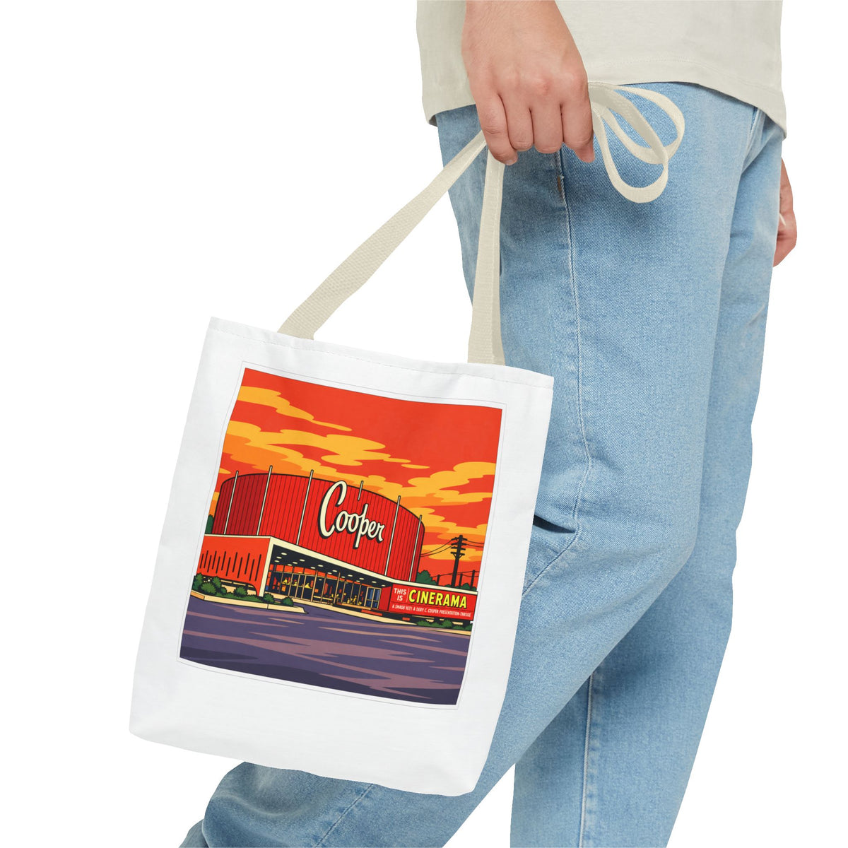 Cooper Theater (comic pop style) Tote