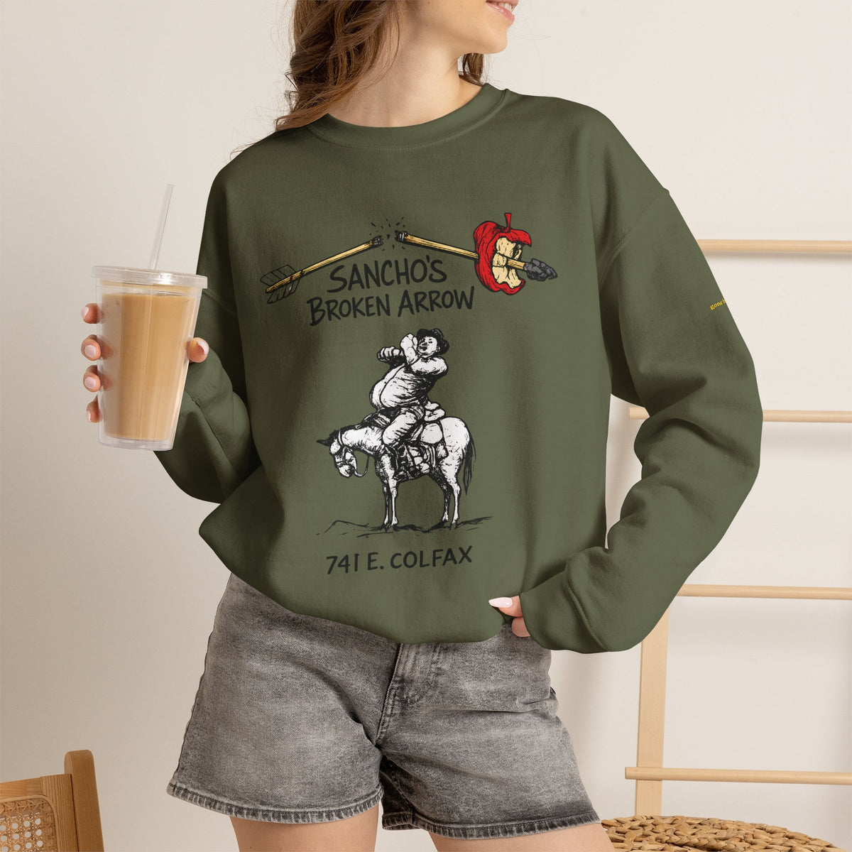 Sancho's Broken Arrow logo | Native303 Sweatshirt
