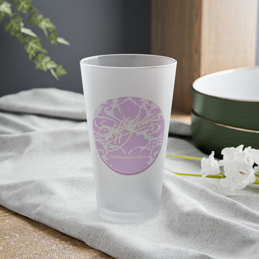 CLIFF YOUNG'S | Frosted Pint Glass 16oz