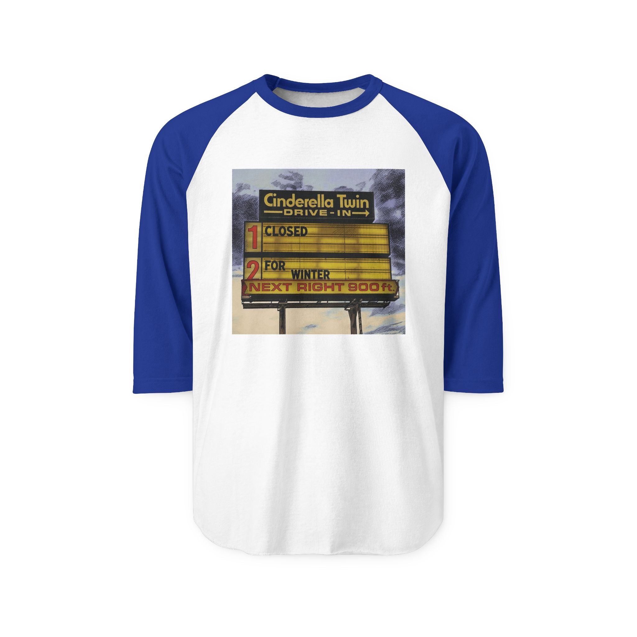 CINDERELLA TWIN DRIVE IN | Retro Baseball Tee