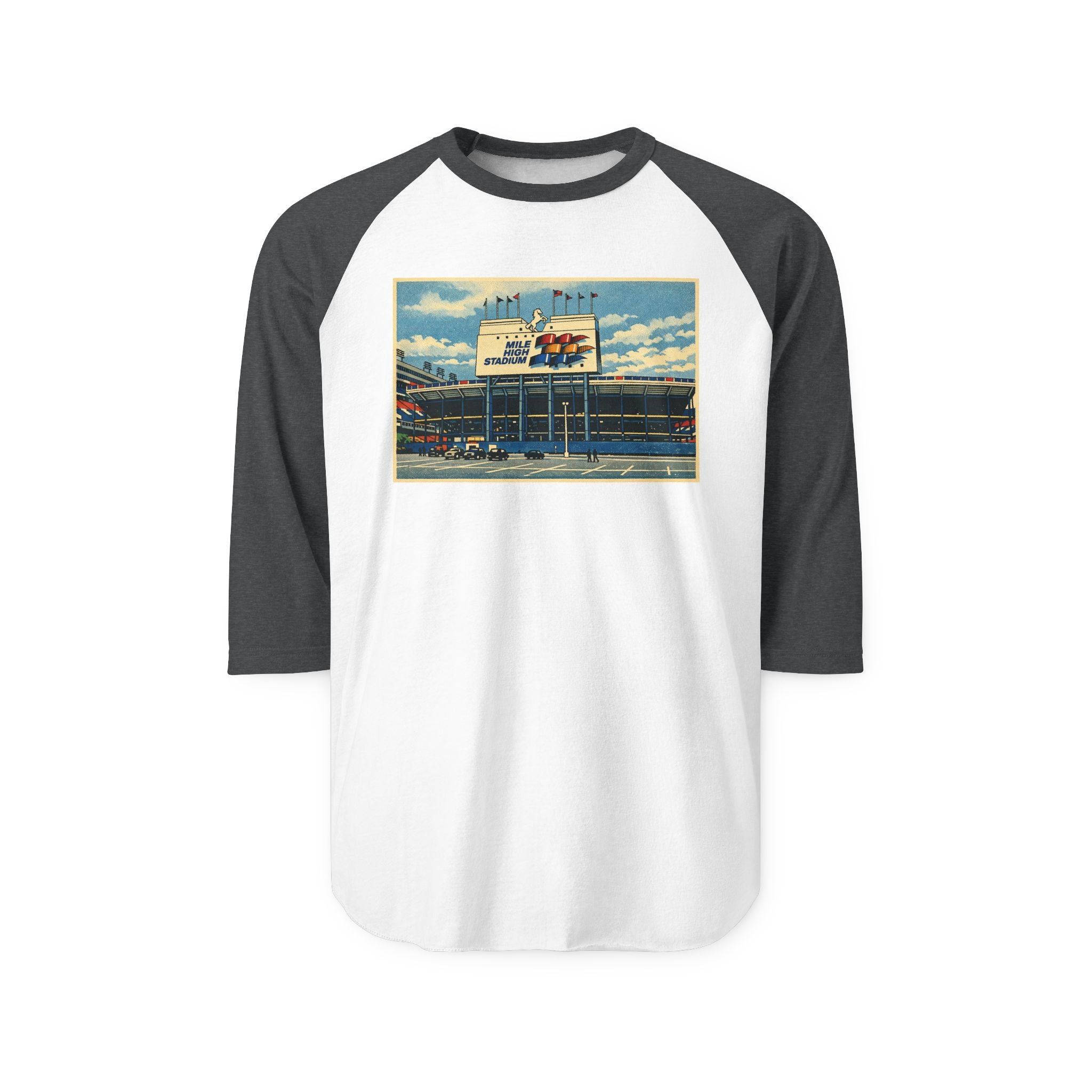 MILE HIGH STADIUM | Retro Baseball Tee