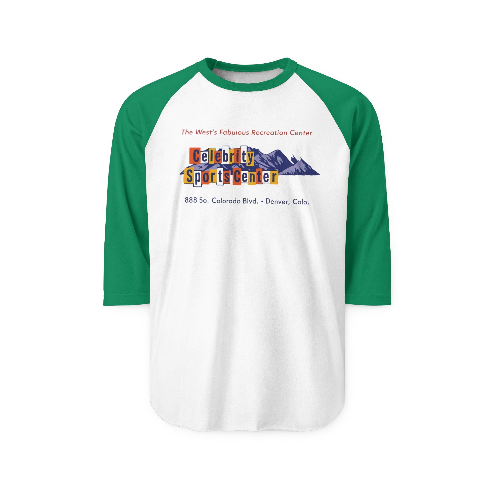 CELEBRITY SPORTS CENTER | Retro Baseball Tee