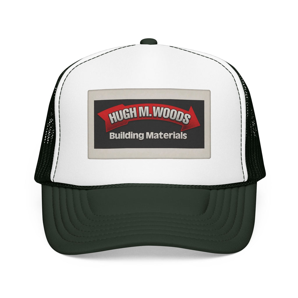 Hugh M Woods Trucker Hat — Vintage Sailboat Foam Cap