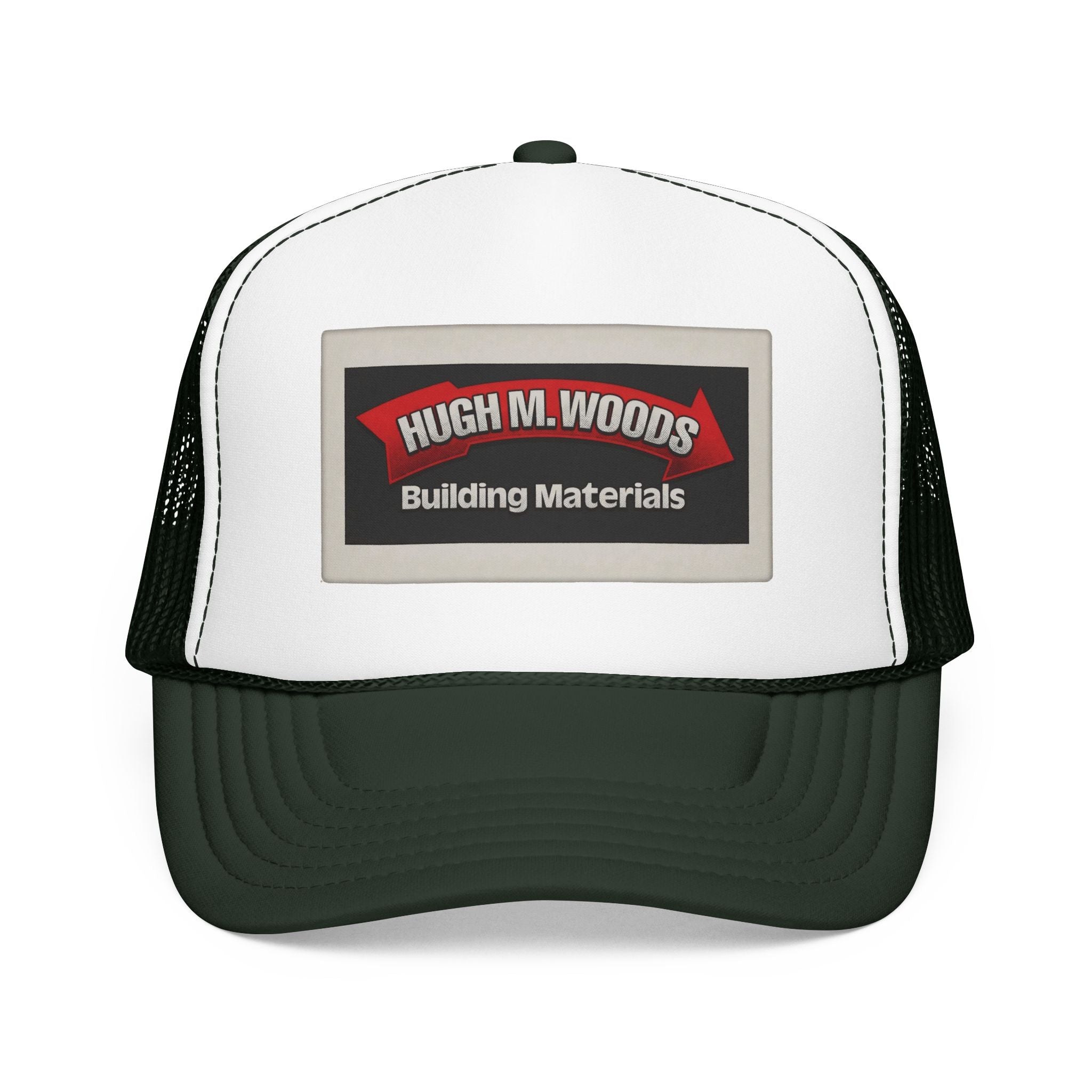 Hugh M Woods Trucker Hat — Vintage Sailboat Foam Cap