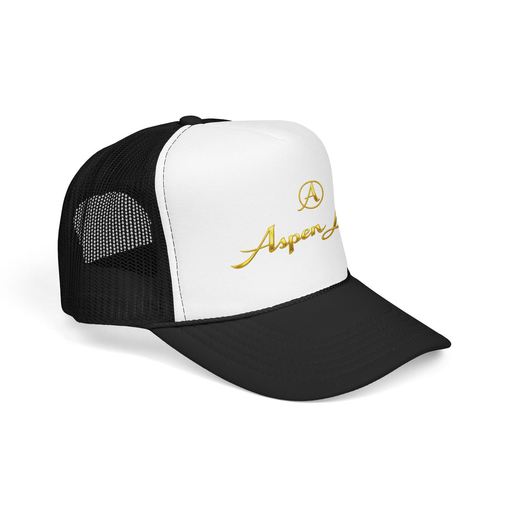 Aspen Leaf Trucker Hat — Vintage Sailboat Foam Cap
