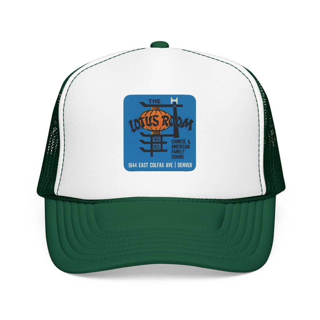 Lotus Room Trucker Hat — Vintage Sailboat Foam Cap